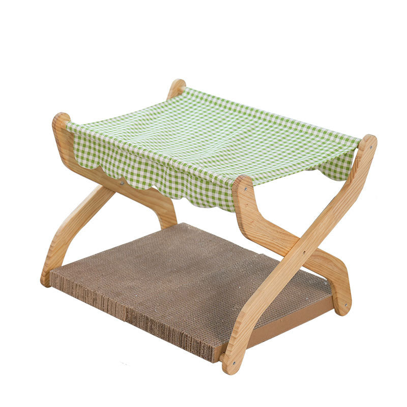 Picnic folding cat scratcher with hammock