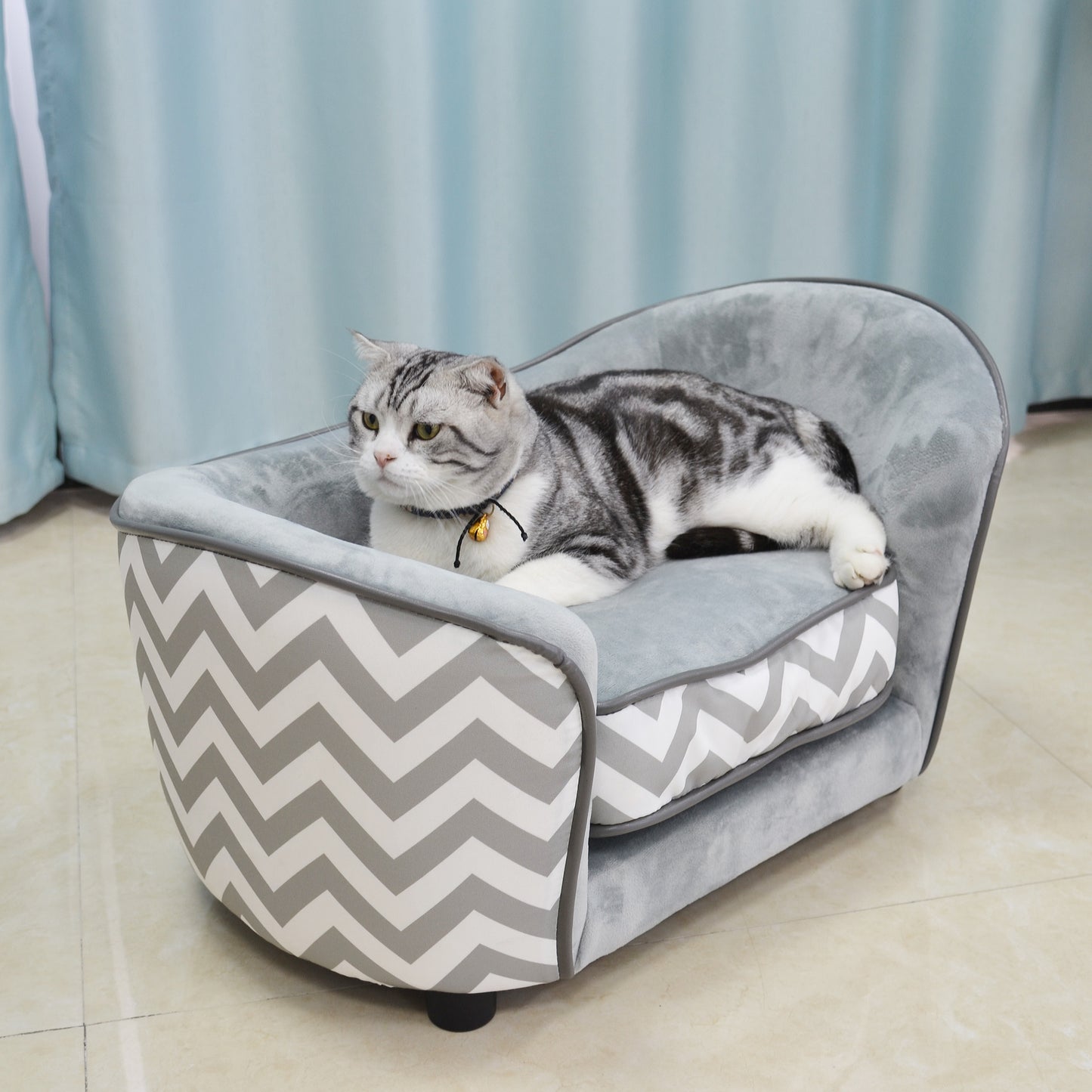 Luxury fashion memory foam cat bed pet sofa