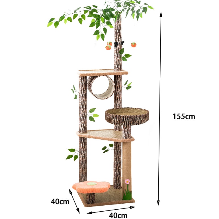 Simulate tree cat tower