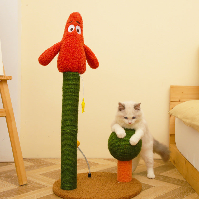 Little Red Man Cat Scratching Post