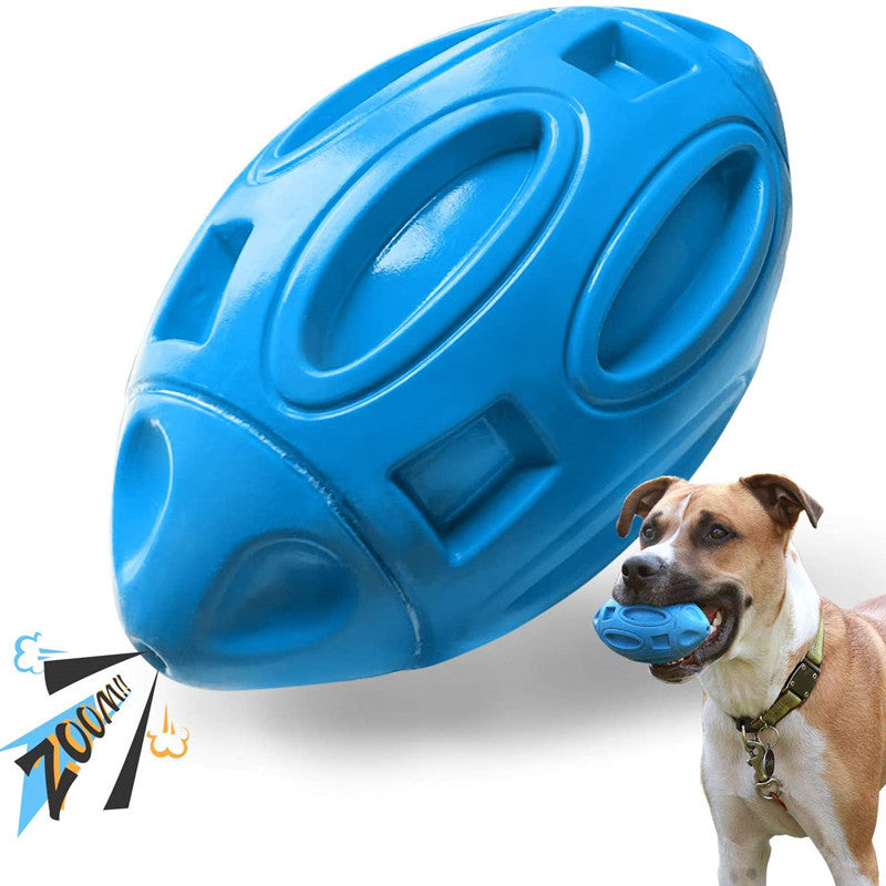 Chewing Football Dog Toy with squeaker