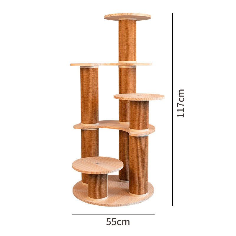 New update pine wood cat climbing