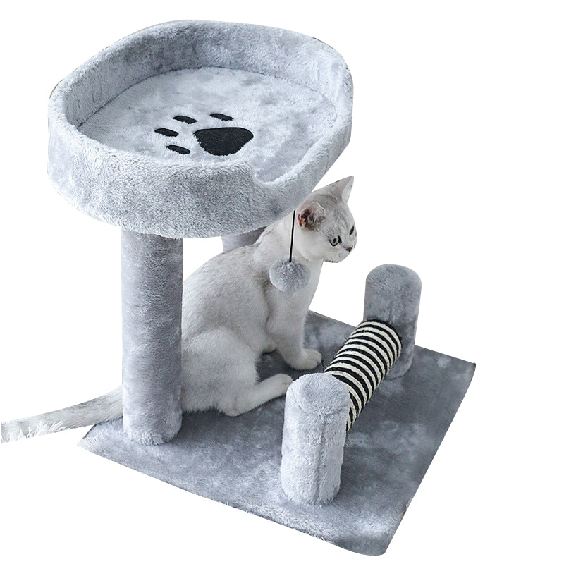 Small cat tree with bed