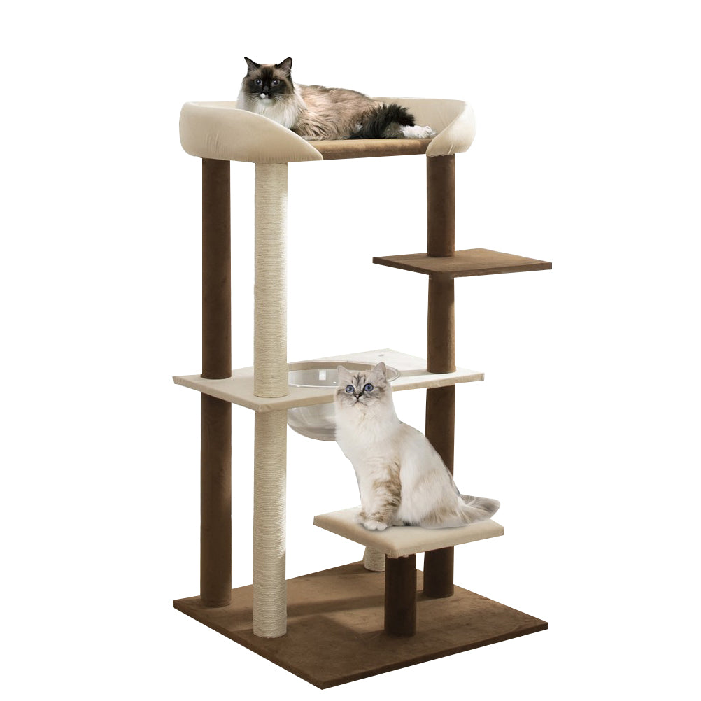 Japanese style large cat tree with cooling mat