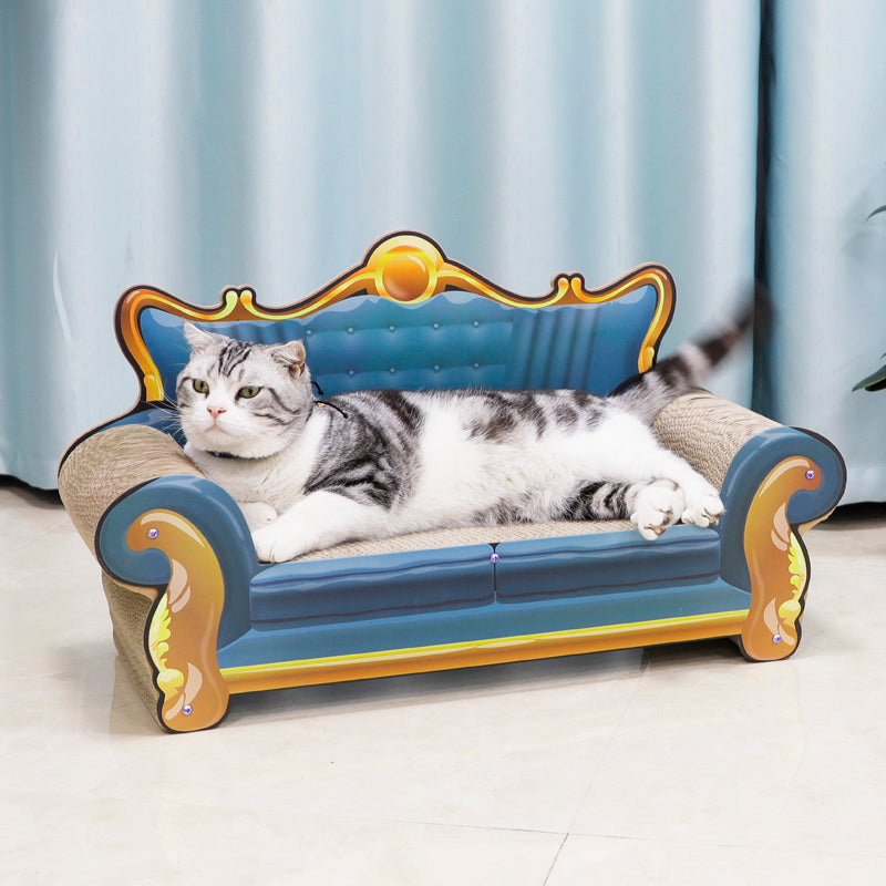 Fashionable corrugated paper cat sofa bed