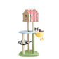 Luxury farm cat tree with condo