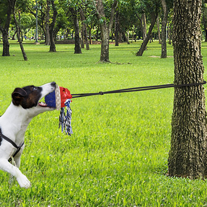 Outdoor rope pulling ball