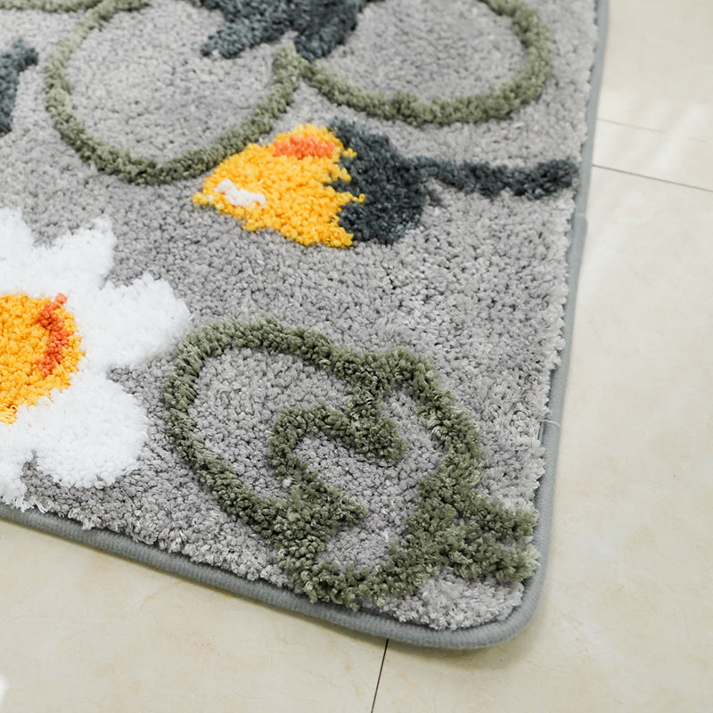 Flower pet mat dog cat rug