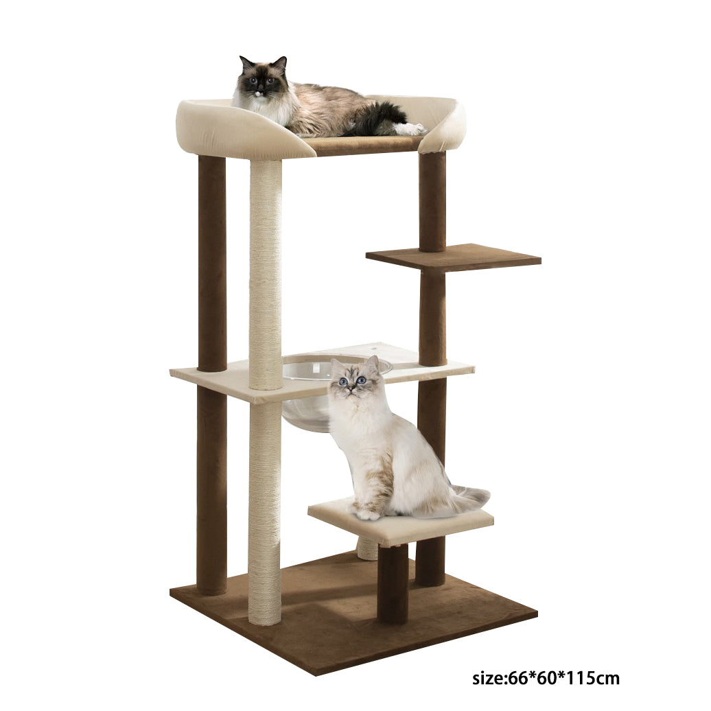 Japanese style large cat tree with cooling mat