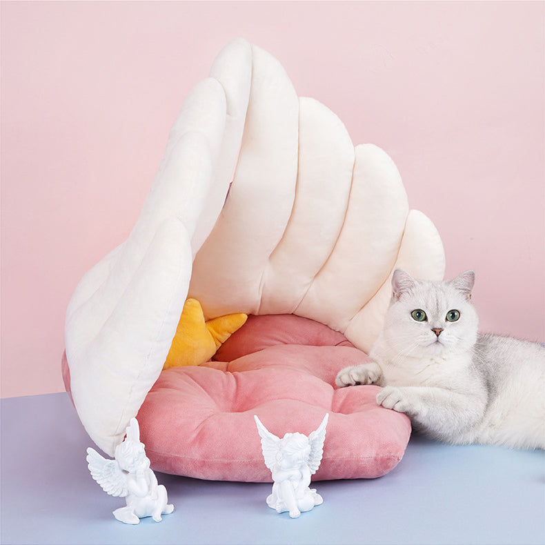 Angel wings pet bed