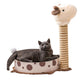 Giraffe-shaped cat scratching post