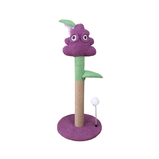 Purple grape cat scratching stand