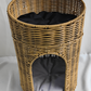 Rattan Cat Bed with Cushion