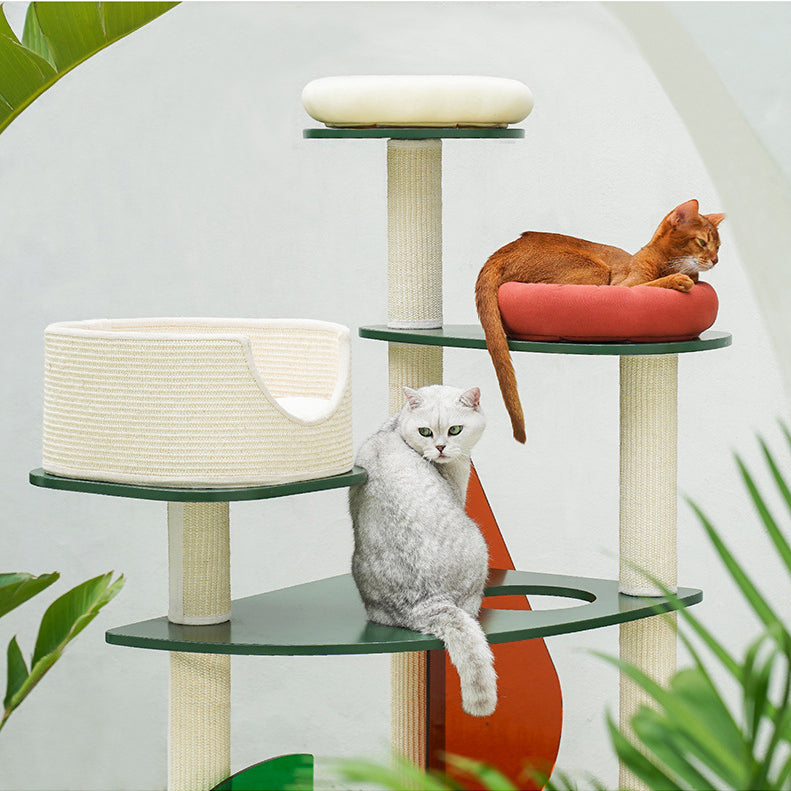 Abstract pet furniture macaron cat tree