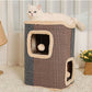 Sisal bucket cat house