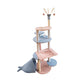 Plush cat tree with whale-shaped nest