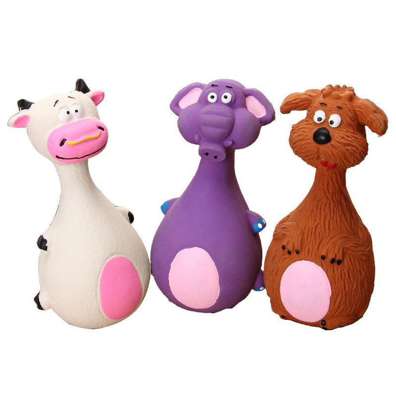 Animal Squeak Latex Dog Toys