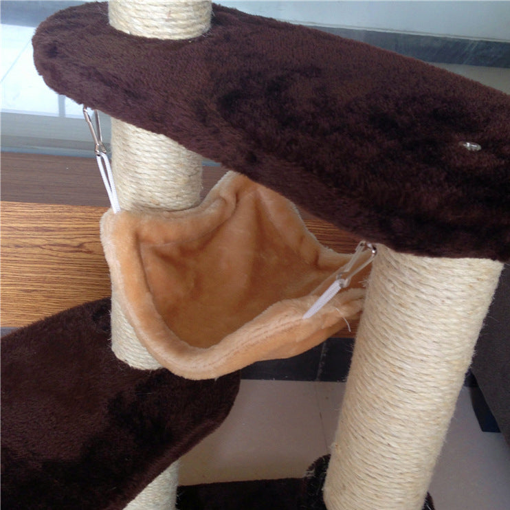 America style three layer cat tree with hammock