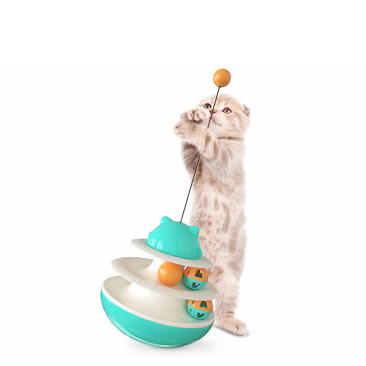 Swinging turntable cat toys