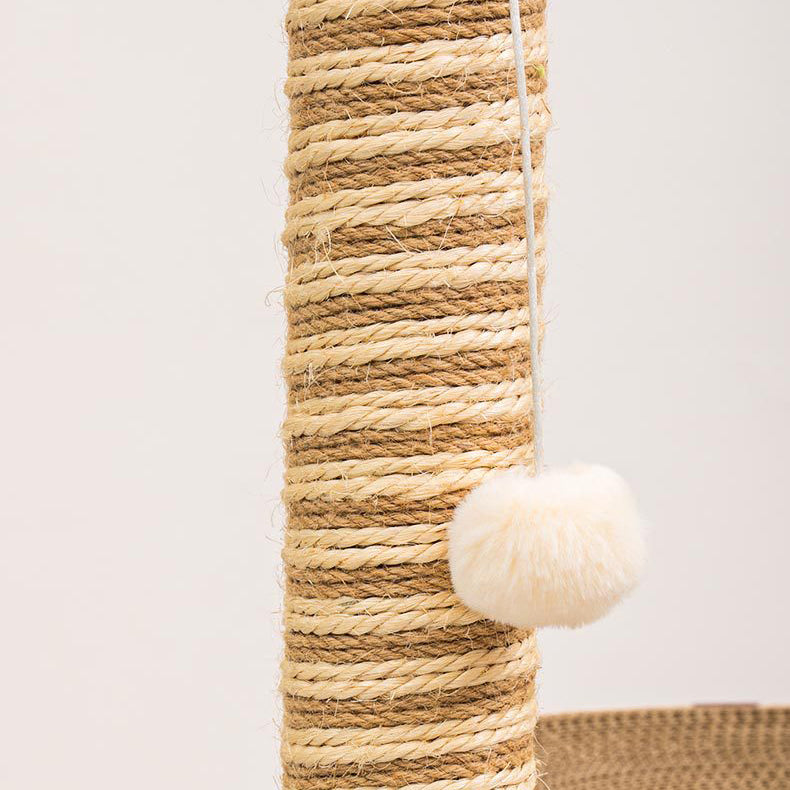 Giraffe-shaped cat scratching post