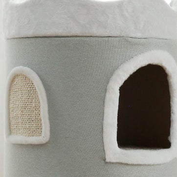 Castle cat post cat house