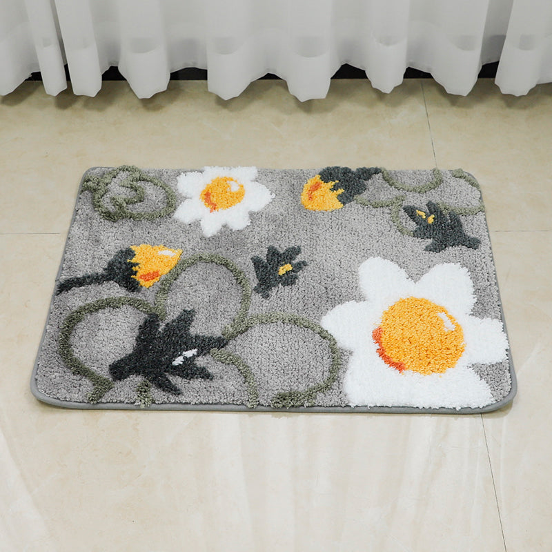 Flower pet mat dog cat rug