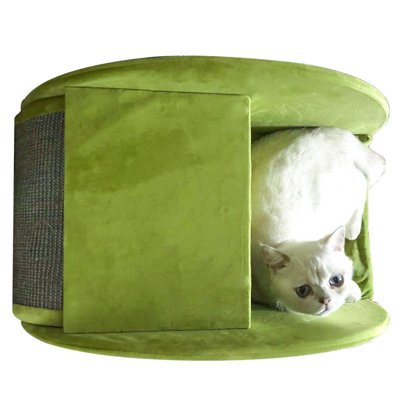 Elephant design cat tree with platform and tunnel