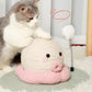 Carton animals cat scratching stand with ball