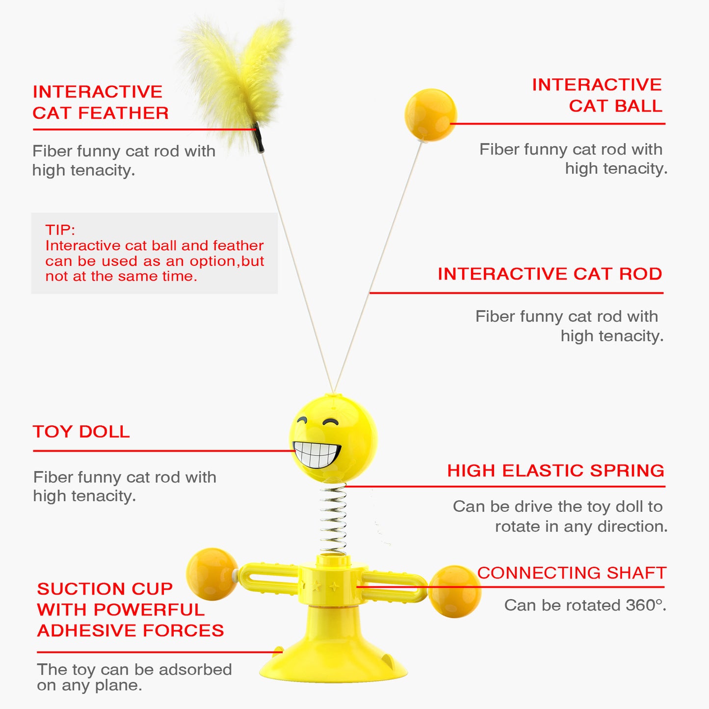 Spring doll cat toys