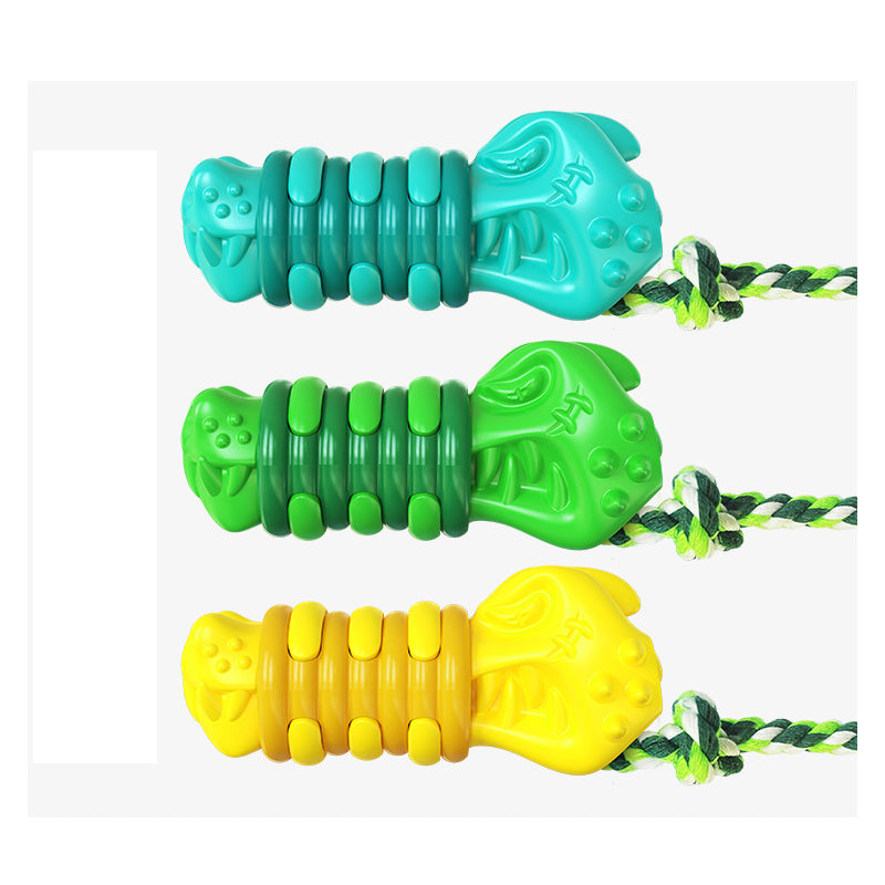 vocal crocodile head dog chew toy