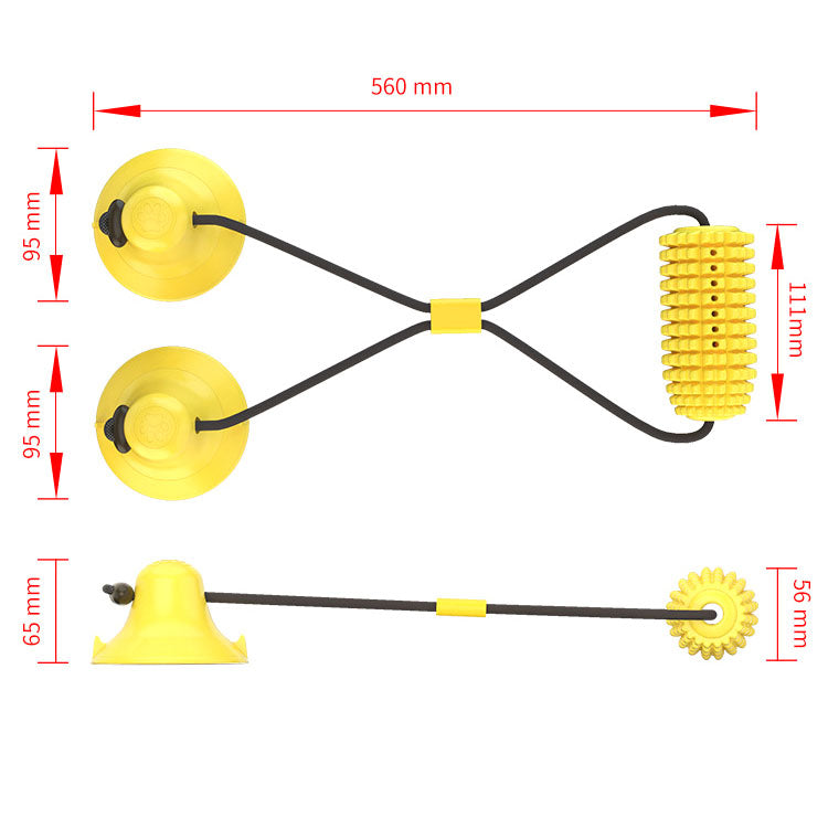 Suction cup corn tug-of-war toys