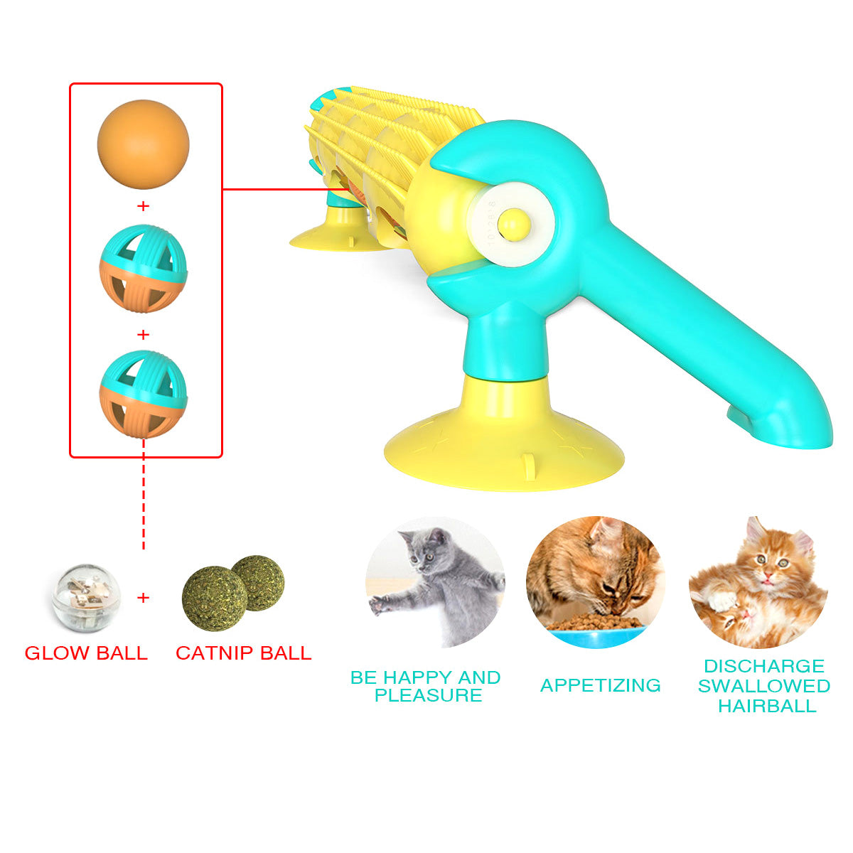 Track ball cat toys