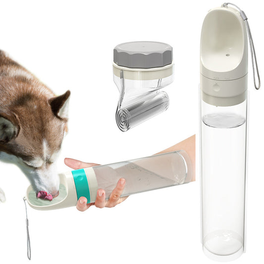 Folding water bottle for large dogs