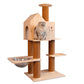 New update pine wood cat climbing frame with house