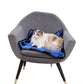 Blue plaid cat mat small dog couch blanket