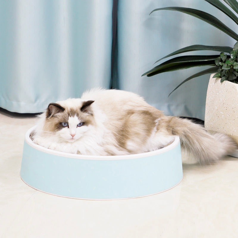 Corrugated paper cat scratching bed