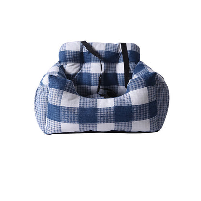 Printed linen car pet seat