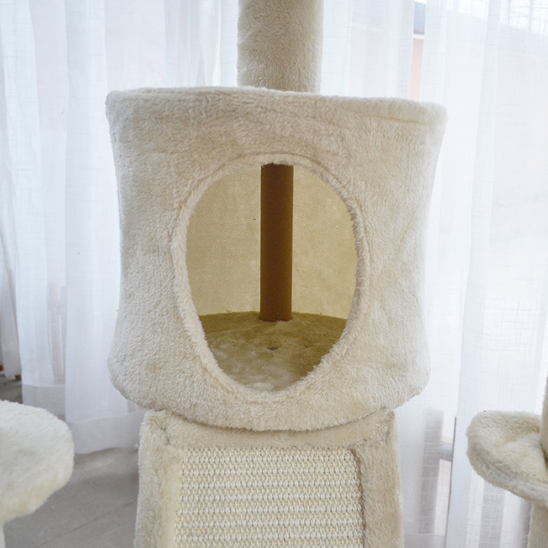 56-inch chic multifunctional cat tree