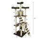 72-inch deluxe multiple perches cat tree