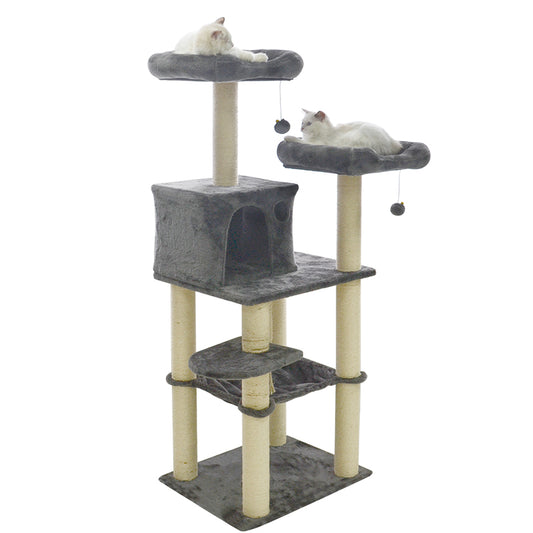 56 inches double perches cat tree