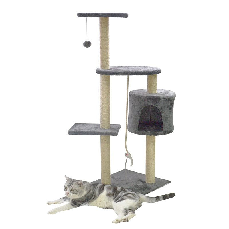 44 inches minimalist color blocking cat tree