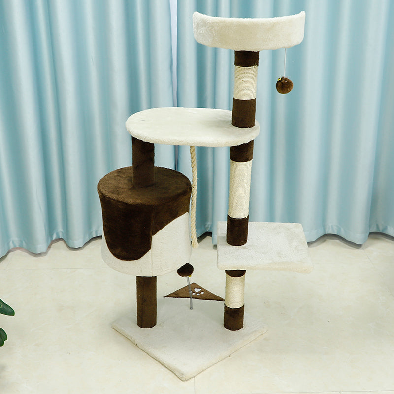 44 inches minimalist color blocking cat tree