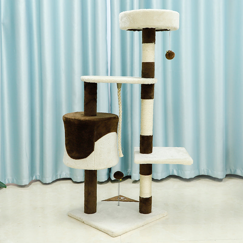 44 inches minimalist color blocking cat tree