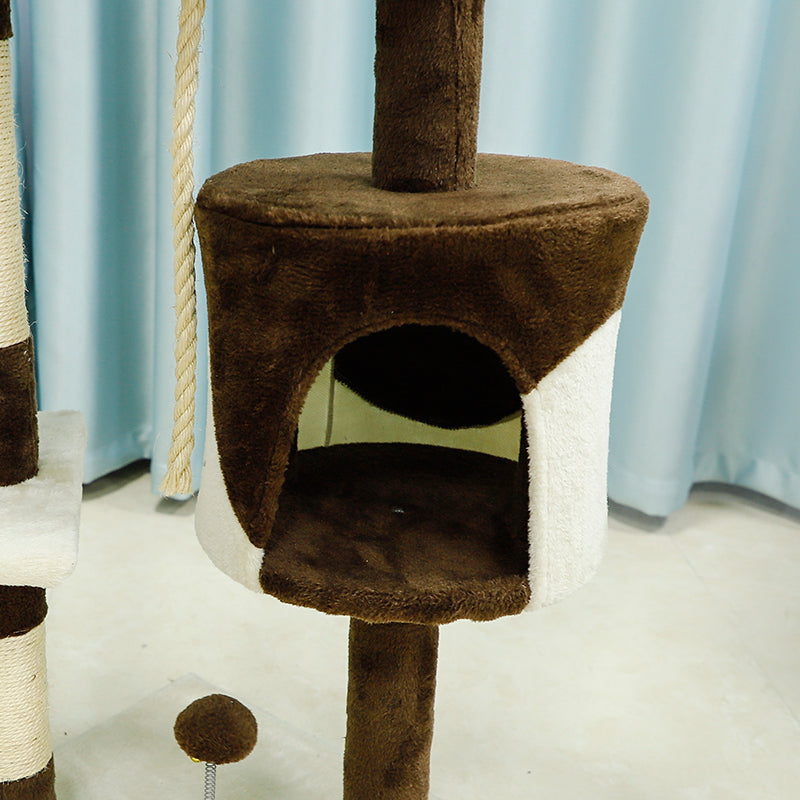 44 inches minimalist color blocking cat tree