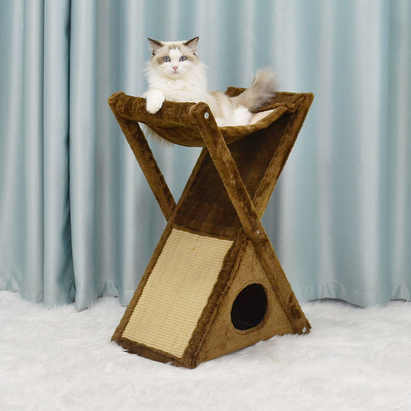 26 inches X-shaped creative cat tree