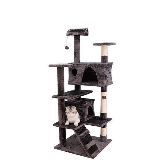 52 inches multiple perches cat tree with condos