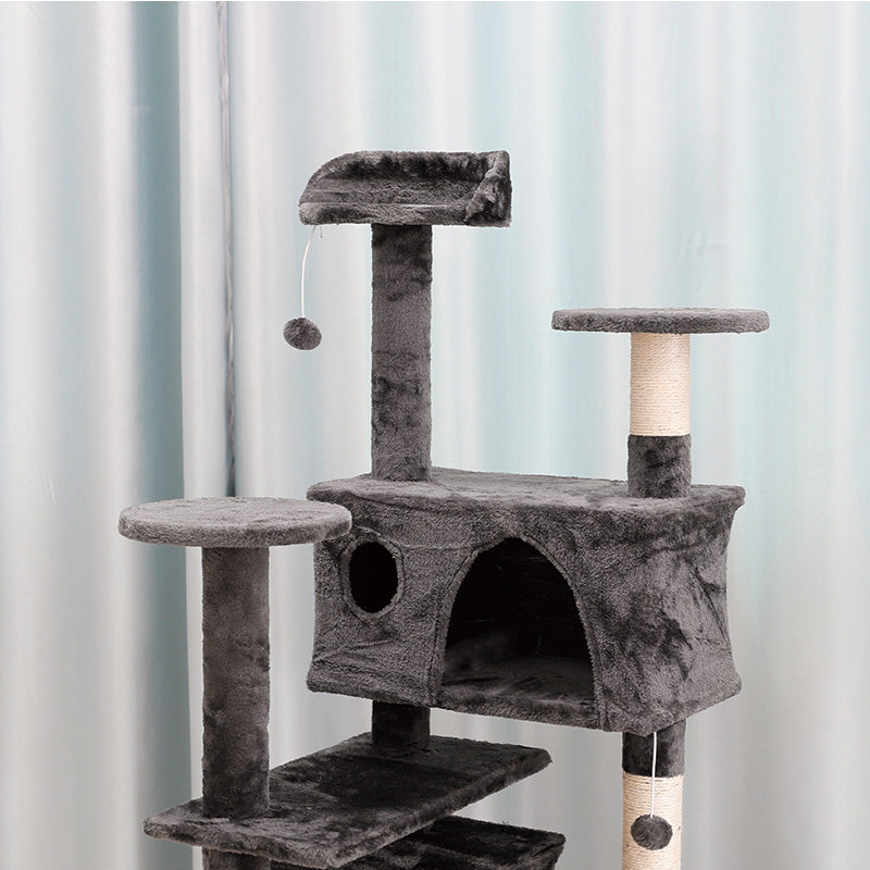 52 inches multiple perches cat tree with condos