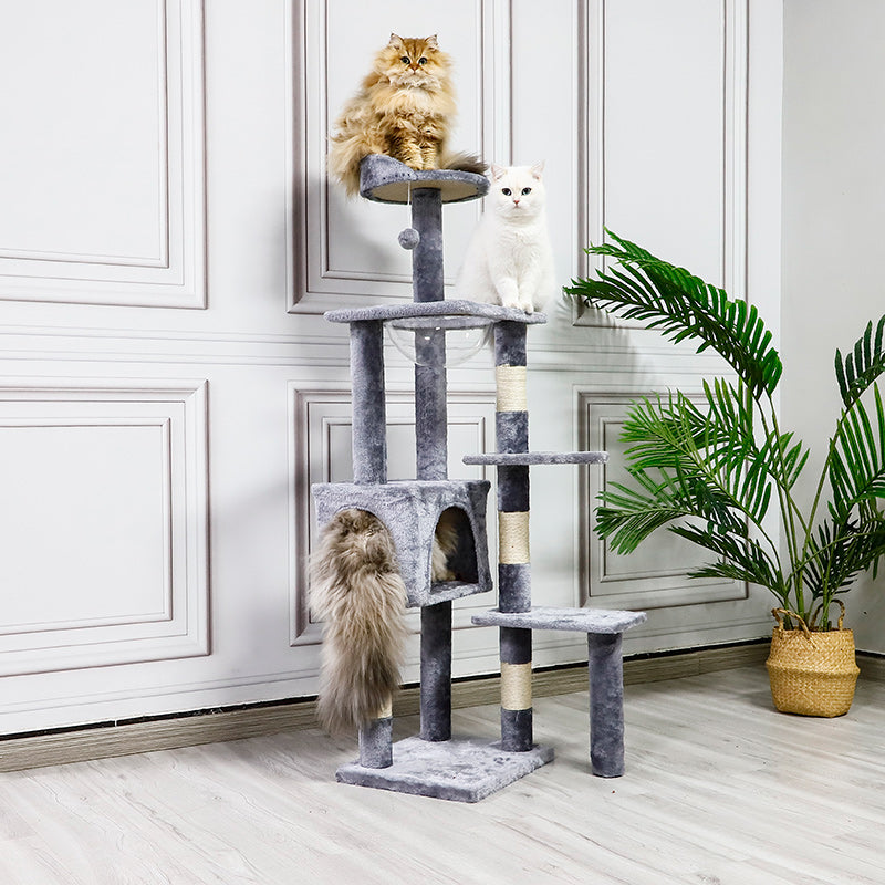 Multi-Level Cat Tree with Soft Perch and Cozy Cat House