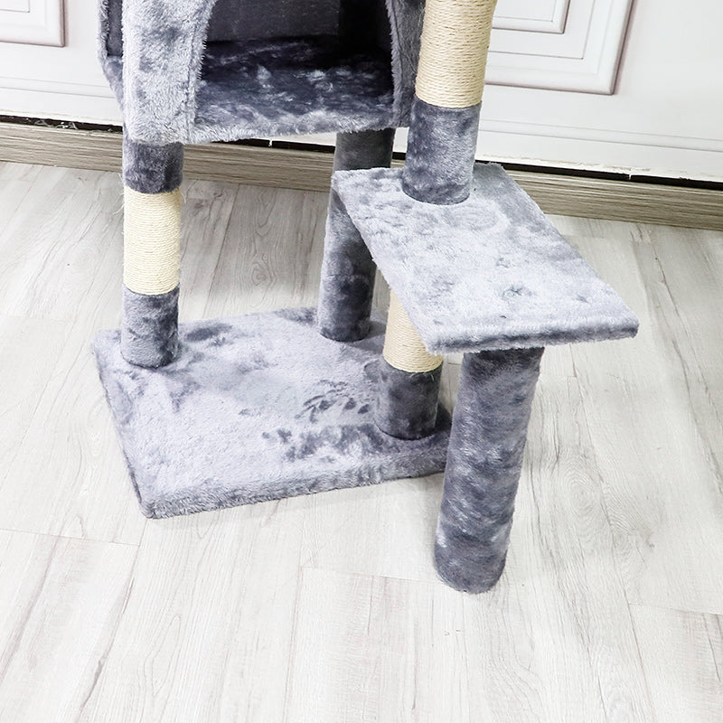 Multi-Level Cat Tree with Soft Perch and Cozy Cat House