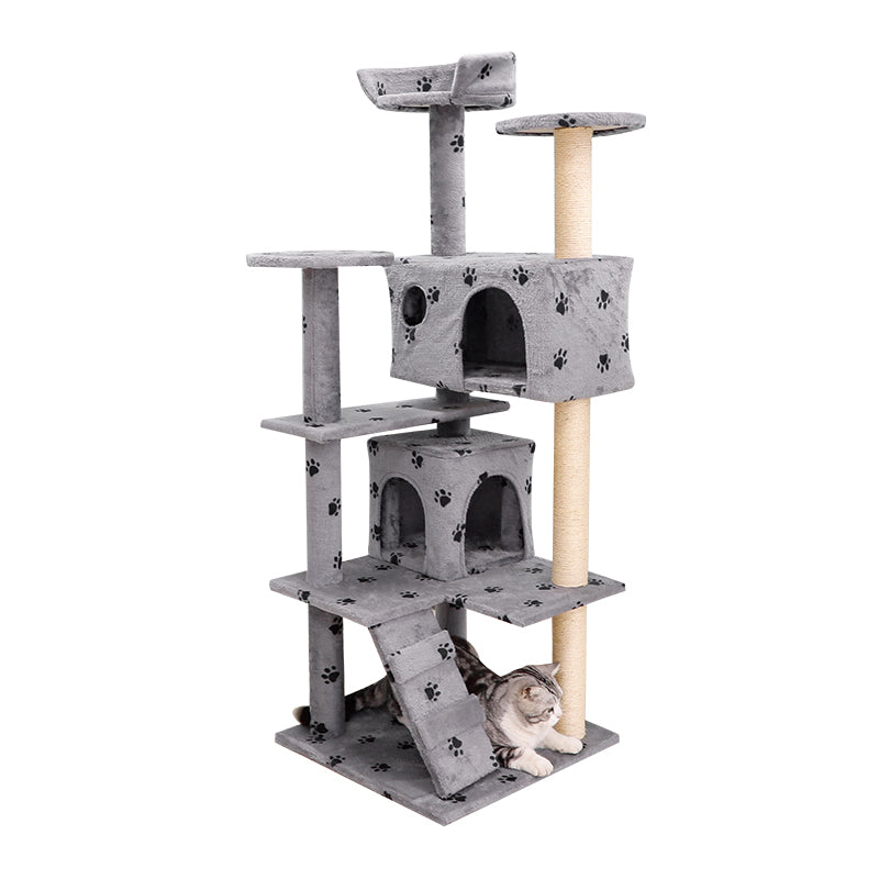 52 inches multiple perches cat tree with condos